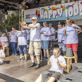 Die Trommel- und Tanzgruppe der Lebenshilfe Peine-Burgdorf sorgte für super Laune.